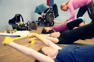 Vicki Hill Women's fitness classes for postnatal mums.