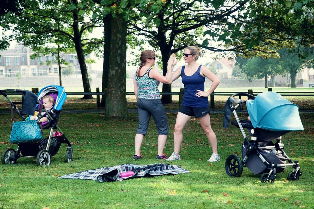 Vicki Hill Women's fitness classes for postnatal mums.