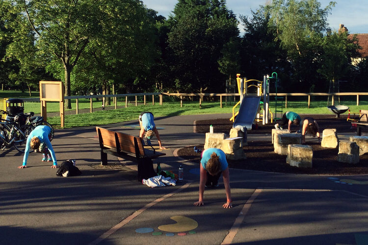 Vicki Hill Women's fitness classes for postnatal mums.