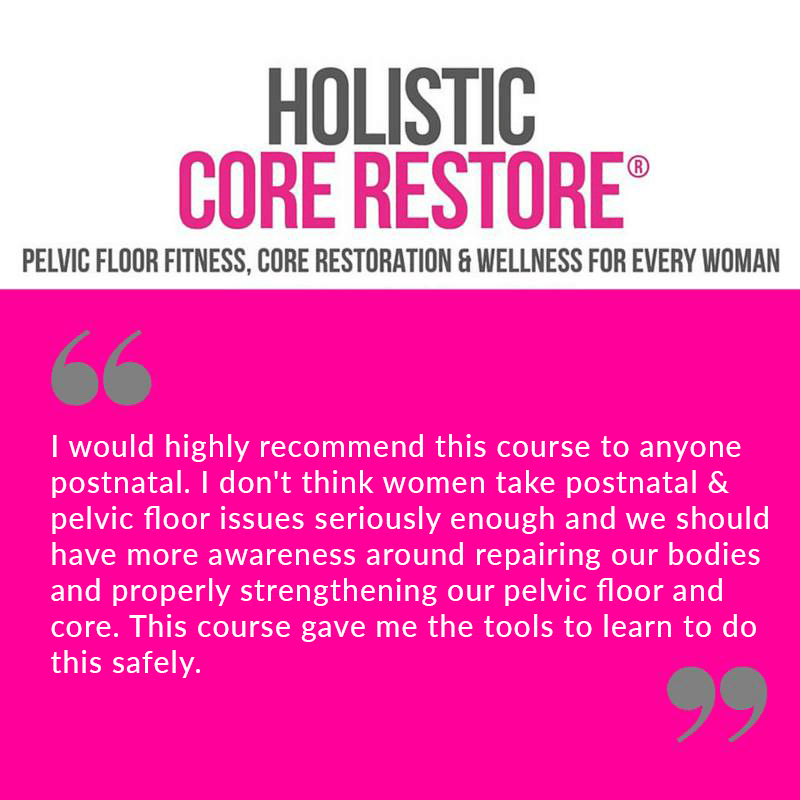 Recommendations from HCR classes pelvic floor fitness.